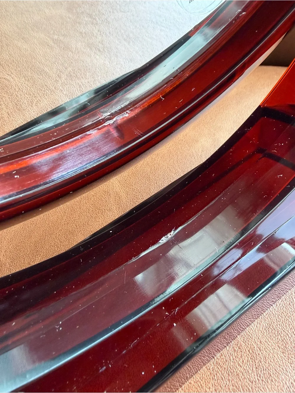 Vintage 2002 Jerdon First Class 3X Swivel Vanity Makeup Mirror Red Original Box